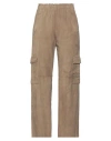 Oakwood Woman Pants Khaki Size Xl Goat Skin In Beige