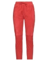 Oakwood Woman Pants Red Size S Goat Skin In Red