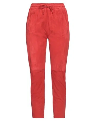 Oakwood Woman Pants Red Size S Goat Skin