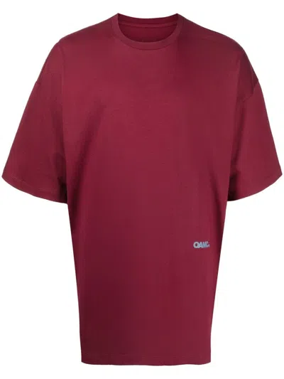 Oamc Aperture Graphic-print T-shirt In Rot