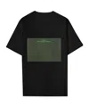 Oamc Black Cotton T-shirt In Black