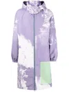 Oamc Biv Abstract-print Parka In Purple
