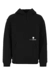 Oamc Hooded Sweatshirt With Contrasting Back Patch In Black