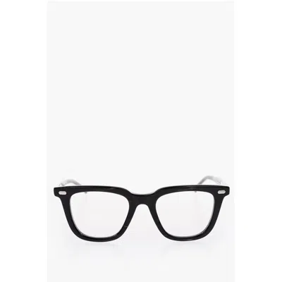 Oamc Black Plastic Sunglass In Transparent