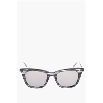 Oamc Black Plastic Sunglass In Gray