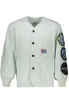 Oamc Button-front Cotton Jacket In White