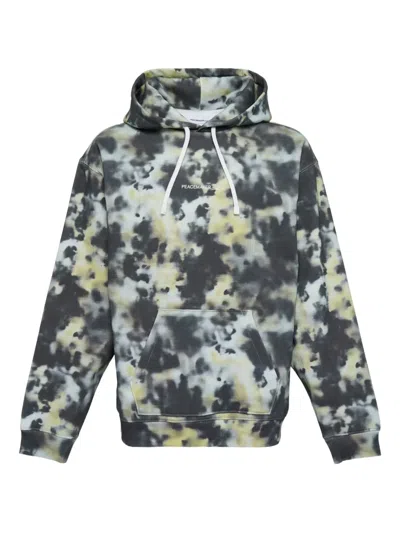 Oamc Camo-printed Hoodie In Gray