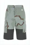 Oamc Camouflage Cargo Shorts With Structured Waistband In Multi
