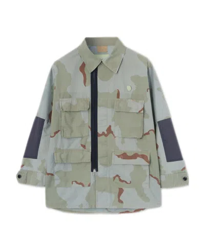 Oamc Camouflage Jacket In Gray