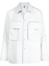 Oamc Chest-pocket Shirt Jacket In Grau