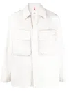 Oamc Chest Pockets Buttoned Overshirt In Grey