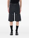 Oamc Chino Cargo Shorts With Spacious Pockets In Schwarz