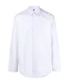 Oamc Classic-collar Cotton Shirt In White