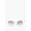 Oamc Transparent Oversized Sunglasses In White