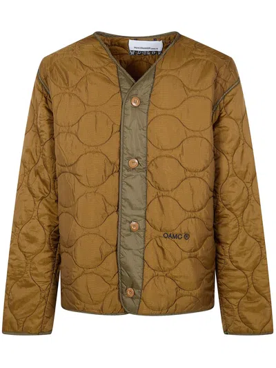 Oamc "combat Liner" Jacket Clothing In Gold