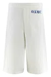 Oamc Cotton Bermuda Shorts In White