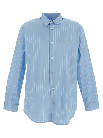 Oamc Cotton Shirt In Blue