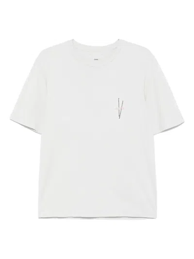 Oamc Cotton T-shirt In Gray