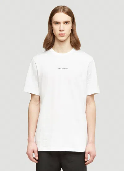 Oamc Dream Logic T-shirt In White