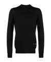 Oamc Fine-knit Merino-wool Jumper In Black