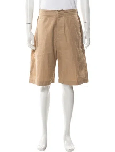 Pre-owned Oamc Flat Front Shorts In Neutral
