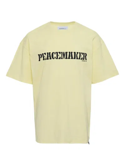 Oamc Flower-print T-shirt In Yellow