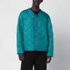 Oamc Forest Green Combat Liner Jacket In Blue