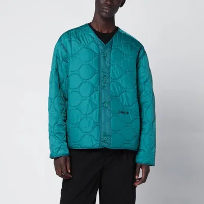 Oamc Forest Green Combat Liner Jacket In Blue