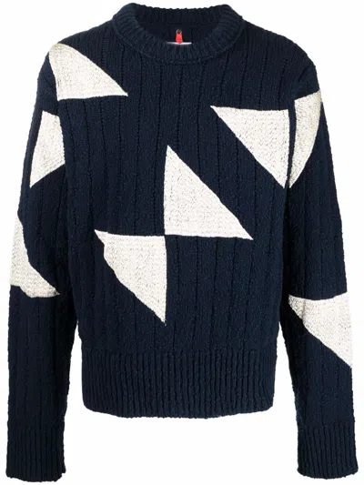 Oamc Mens Blue Other Materials Sweater