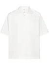 Oamc Graphic-patch Poplin Shirt In Weiss