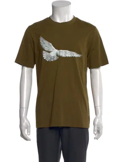 Pre-owned Oamc Graphic Print Crew Neck T-shirt In Green