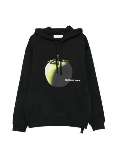 Oamc Graphic-print Hoodie In Black