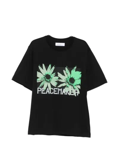 Oamc Graphic-print T-shirt In Black