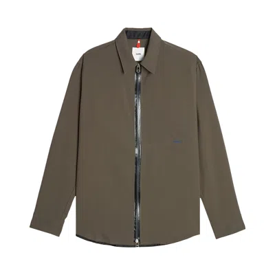 Pre-owned Oamc Ian Shirt Ii 'shale' | Brown | Men's Size L
