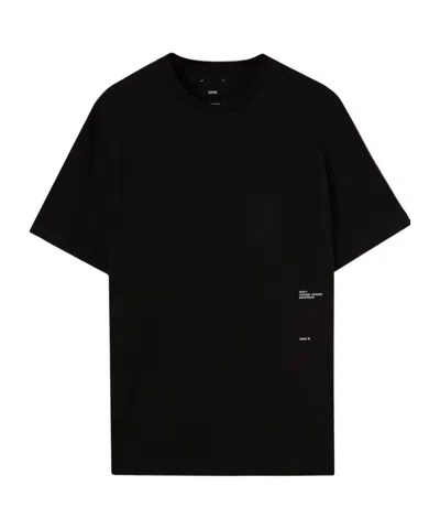 Oamc Item O-neck Short-sleeved T-shirt In Black