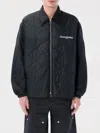 Oamc Padded Black Combat Overshirt With Quilted Design In ブラック