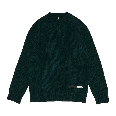 Pre-owned Oamc Knitted Nuptse Crewneck 'kombu' In Green