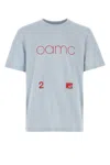 Oamc Light-blue Cotton Oversize T-shirt In Light Blue