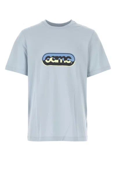 OAMC LIGHT-BLUE COTTON OVERSIZE T-SHIRT