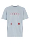 Oamc Light-blue Cotton Oversize T-shirt In Light Blue