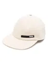 Oamc Logo-appliqué Organic Cotton Cap In Neutrals