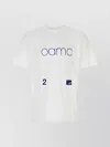 Oamc Logo-embroidered Cotton T-shirt In White
