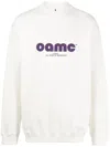 Oamc Logo-print Crew-neck Sweatshirt In White