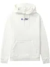 Oamc Hoodie Mit Logo-print In Weiss