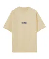 Oamc Logo-print Organic Cotton T-shirt In Nude