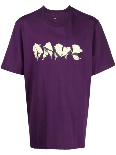 Oamc T-shirt Mit Logo-print In Purple