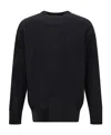 Oamc Logo-print Wool Jumper In Black