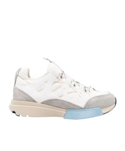 Oamc Low-top Colour-block Sneakers In White