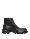 Oamc Man Ankle Boots Black Size 10 Leather In Black