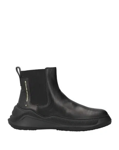 Oamc Man Ankle Boots Black Size 8 Leather
